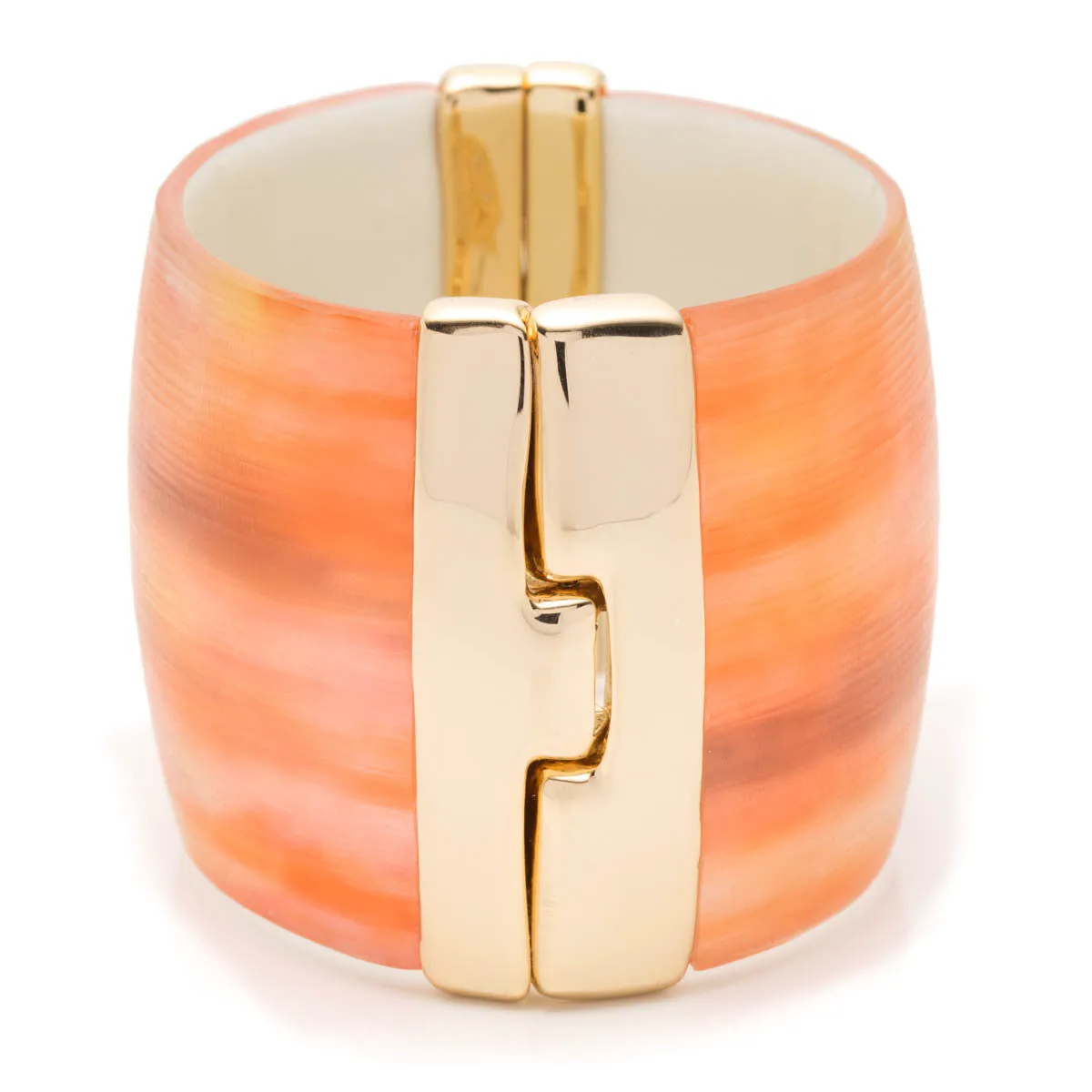 Alexis Bittar Desert Jasmine Wide Hinged Bracelet