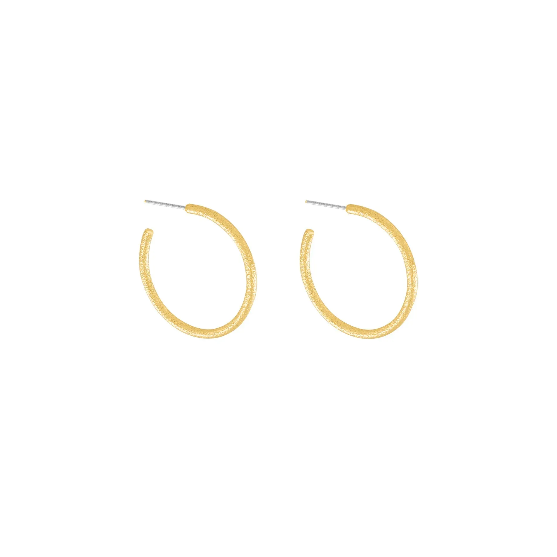 Audrey Glow Hoop Earring Gold Plating