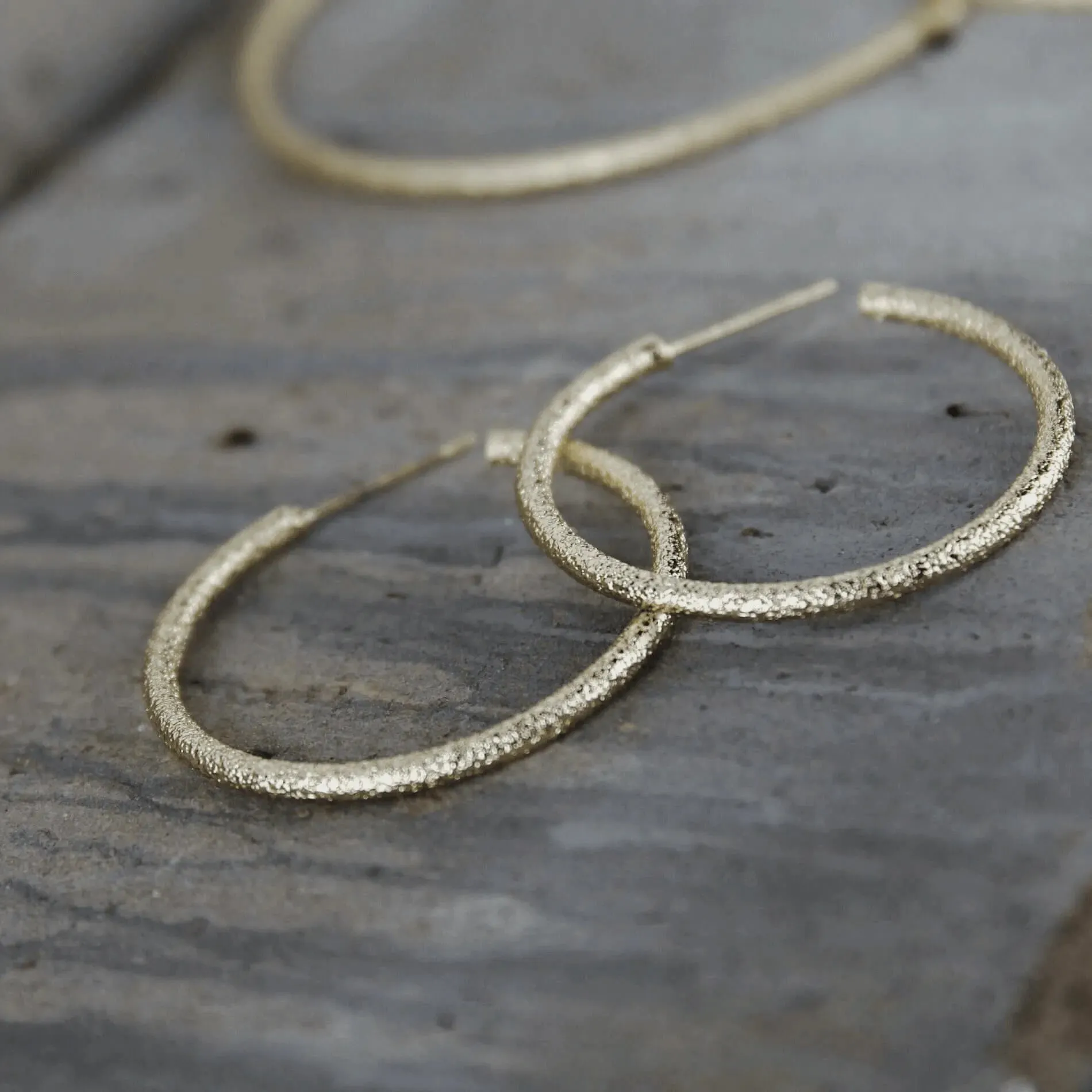 Audrey Glow Hoop Earring Gold Plating