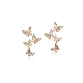 Butterfly Cubic Zirconia Earrings