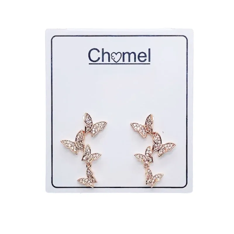 Butterfly Cubic Zirconia Earrings