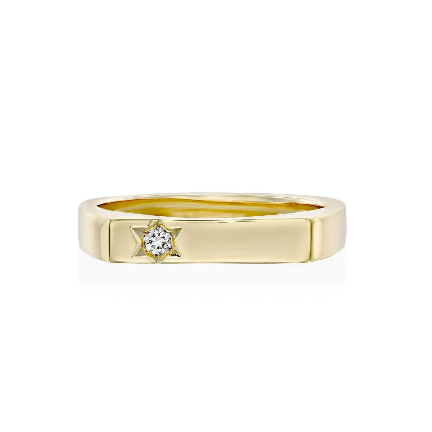 Charlotte Star Of David Gold Ring White Diamond