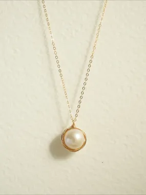 Classic Filigree Series Single Edison Pearl Necklace