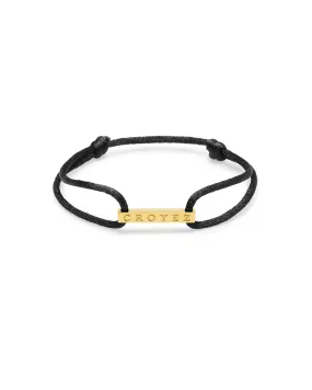 CROYEZ SATIN CORD - BLACK/GOLD