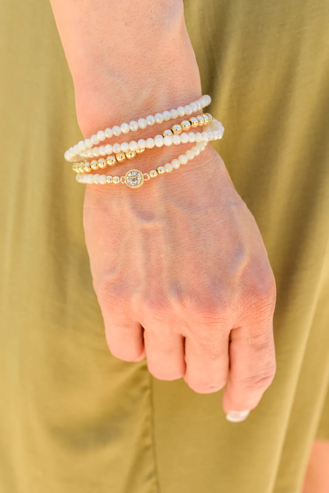 Crystal Skies Beaded Stack Bracelet - 7/28/2022