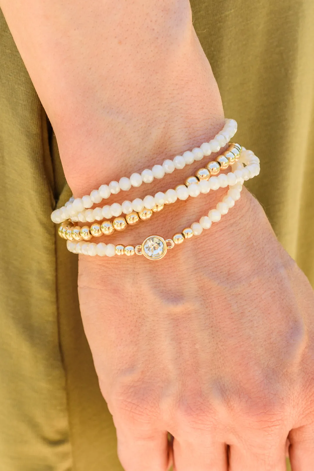 Crystal Skies Beaded Stack Bracelet - 7/28/2022