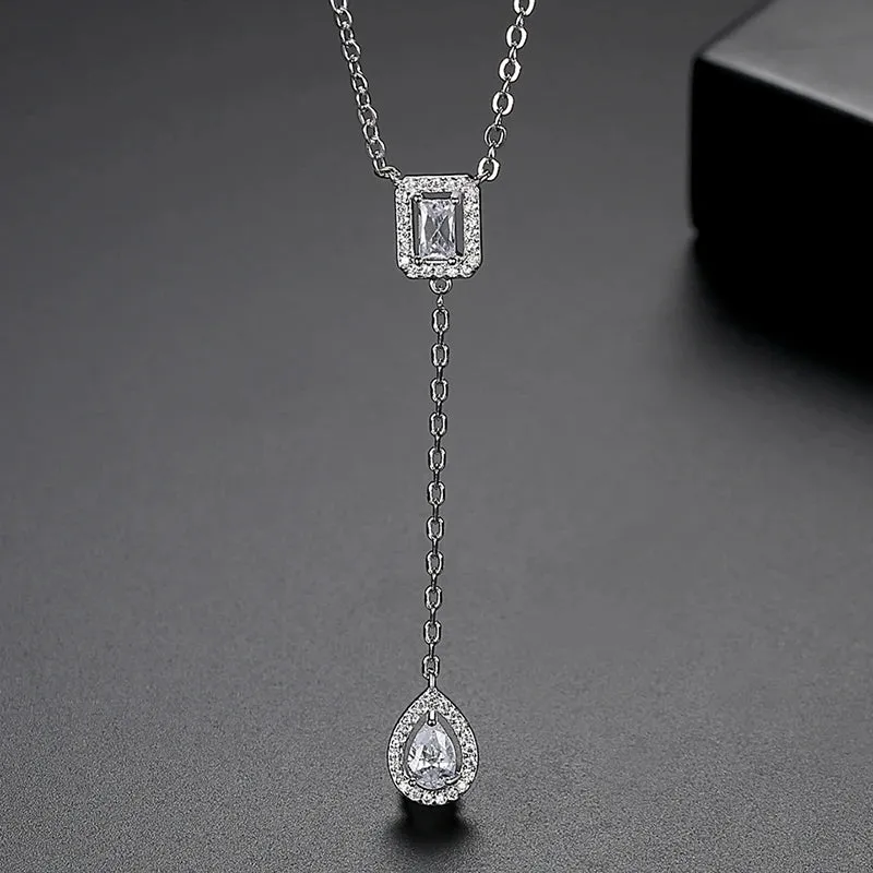 Cubic Zirconia Chain Necklace