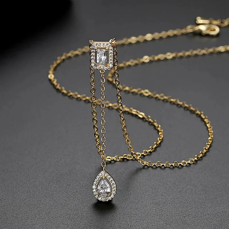 Cubic Zirconia Chain Necklace