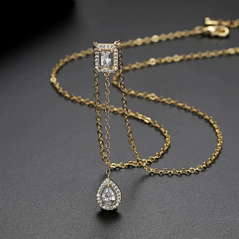 Cubic Zirconia Chain Necklace