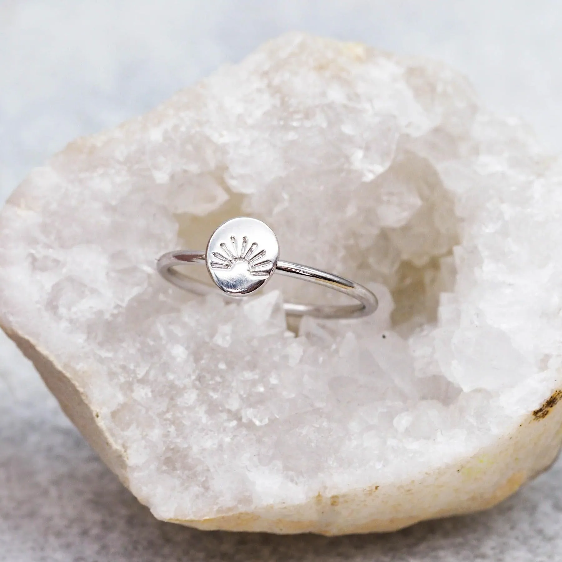 Dainty Rising Sun Ring