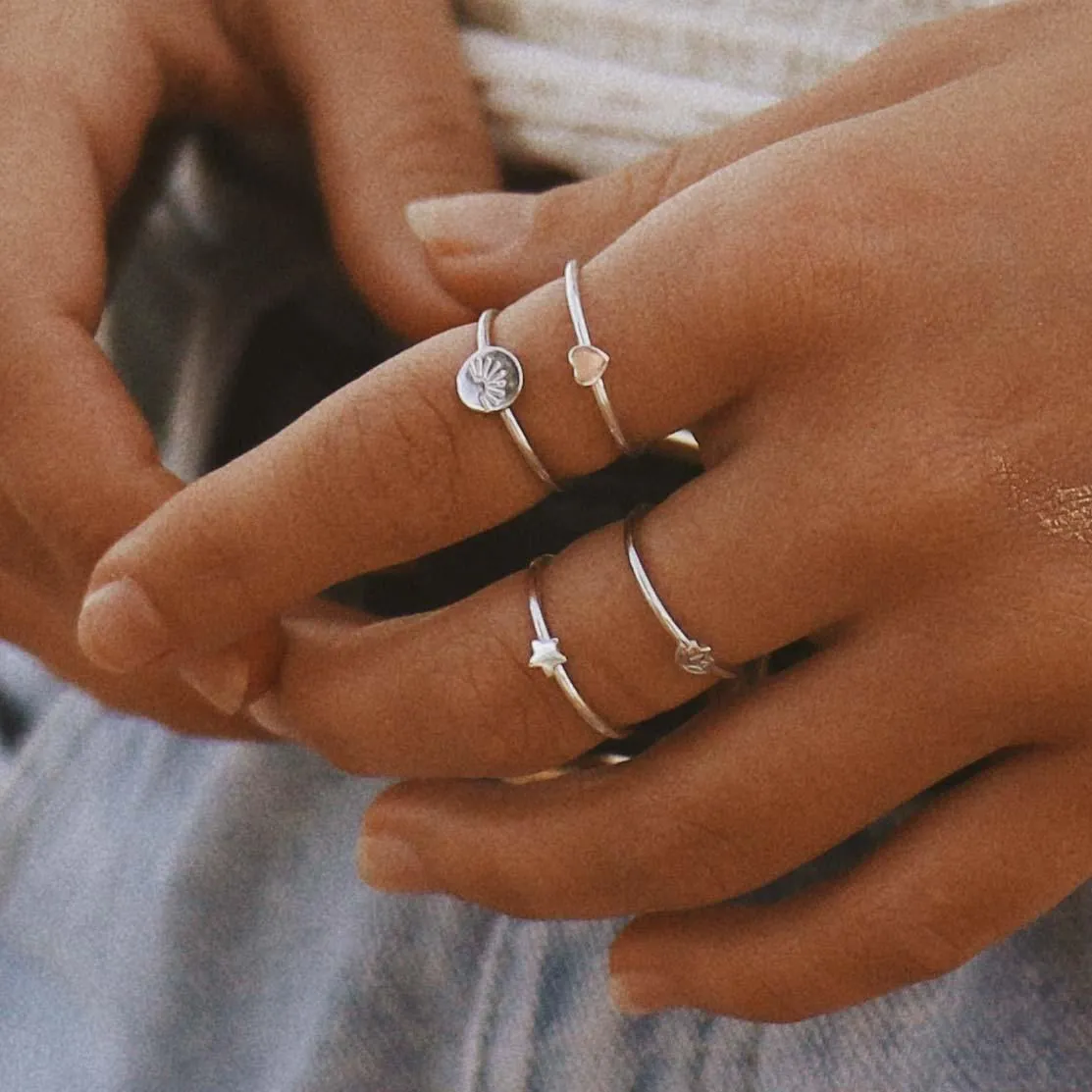 Dainty Rising Sun Ring