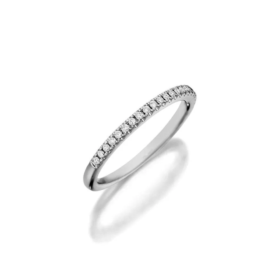 Delicate Diamond Pave Wedding Band