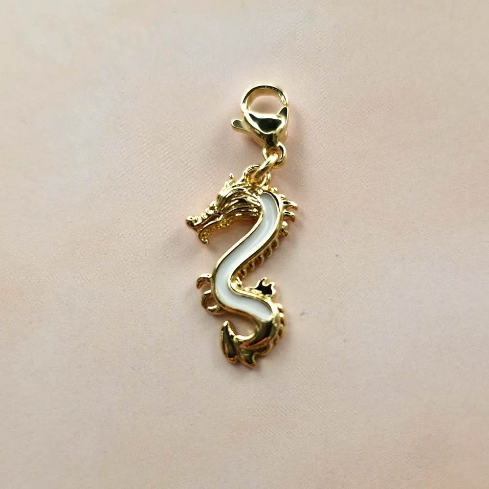 Enameled Dragon Simple Charm