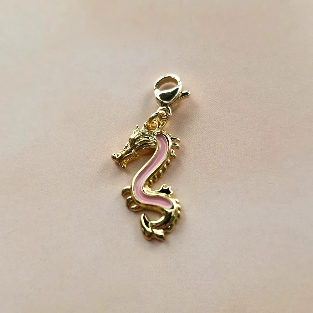 Enameled Dragon Simple Charm