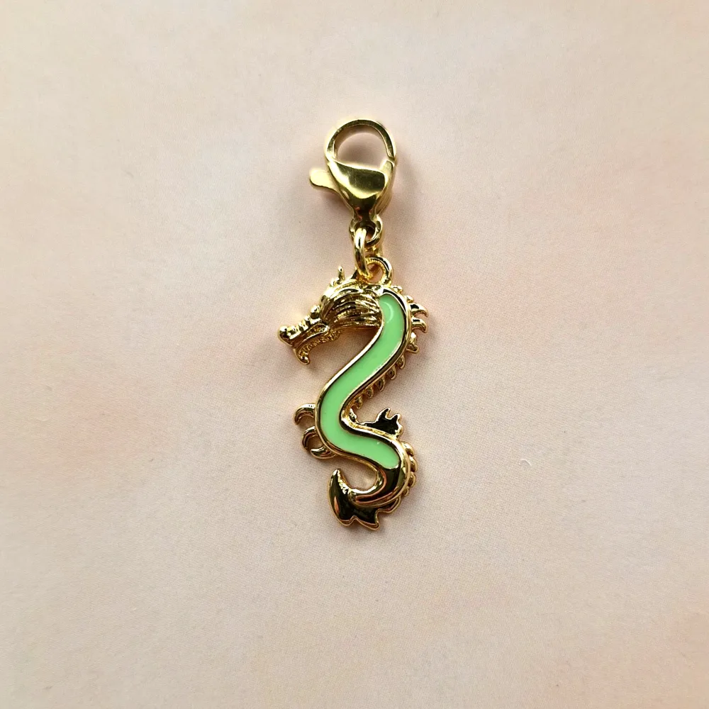 Enameled Dragon Simple Charm