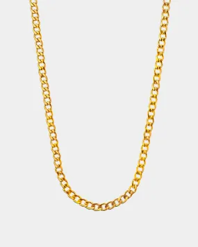 Flat Cuban Chain Necklace 5mm