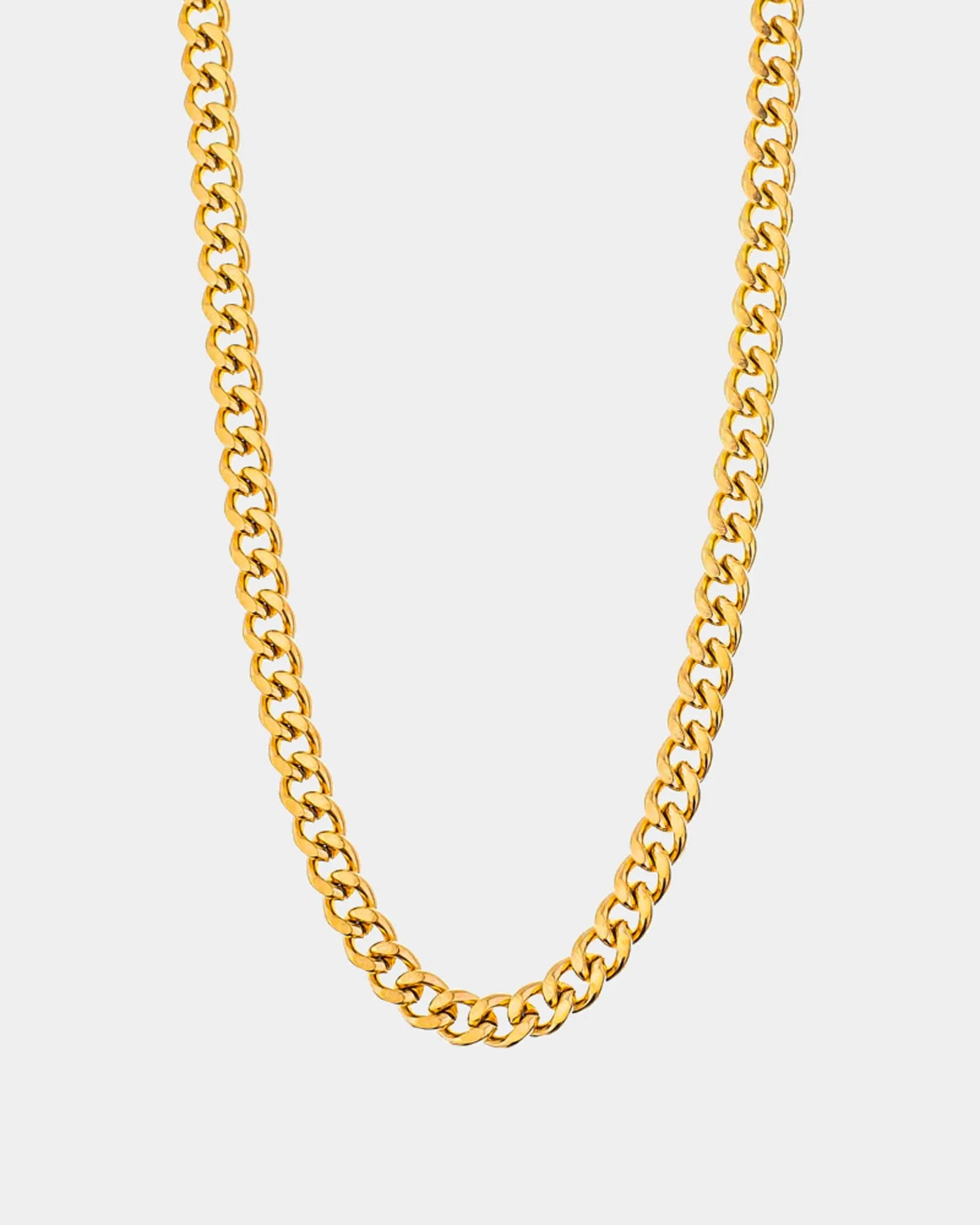 Flat Cuban Chain Necklace 7mm