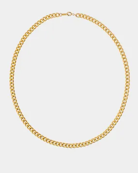 Flat Cuban Chain Necklace 7mm