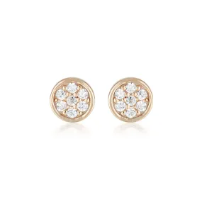 Georgini Rose Gold Plated Dotti Stud Earring