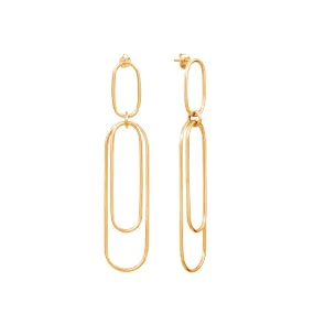 Gold-Plated Silver Aphéléia Versatile Earrings