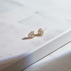 Heart Diamond Earrings