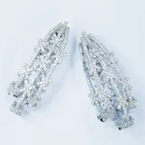 Large Statement Snowflake Earrings