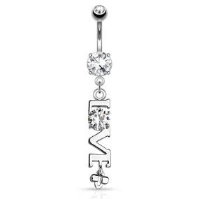 LOVE Message Belly Dangle