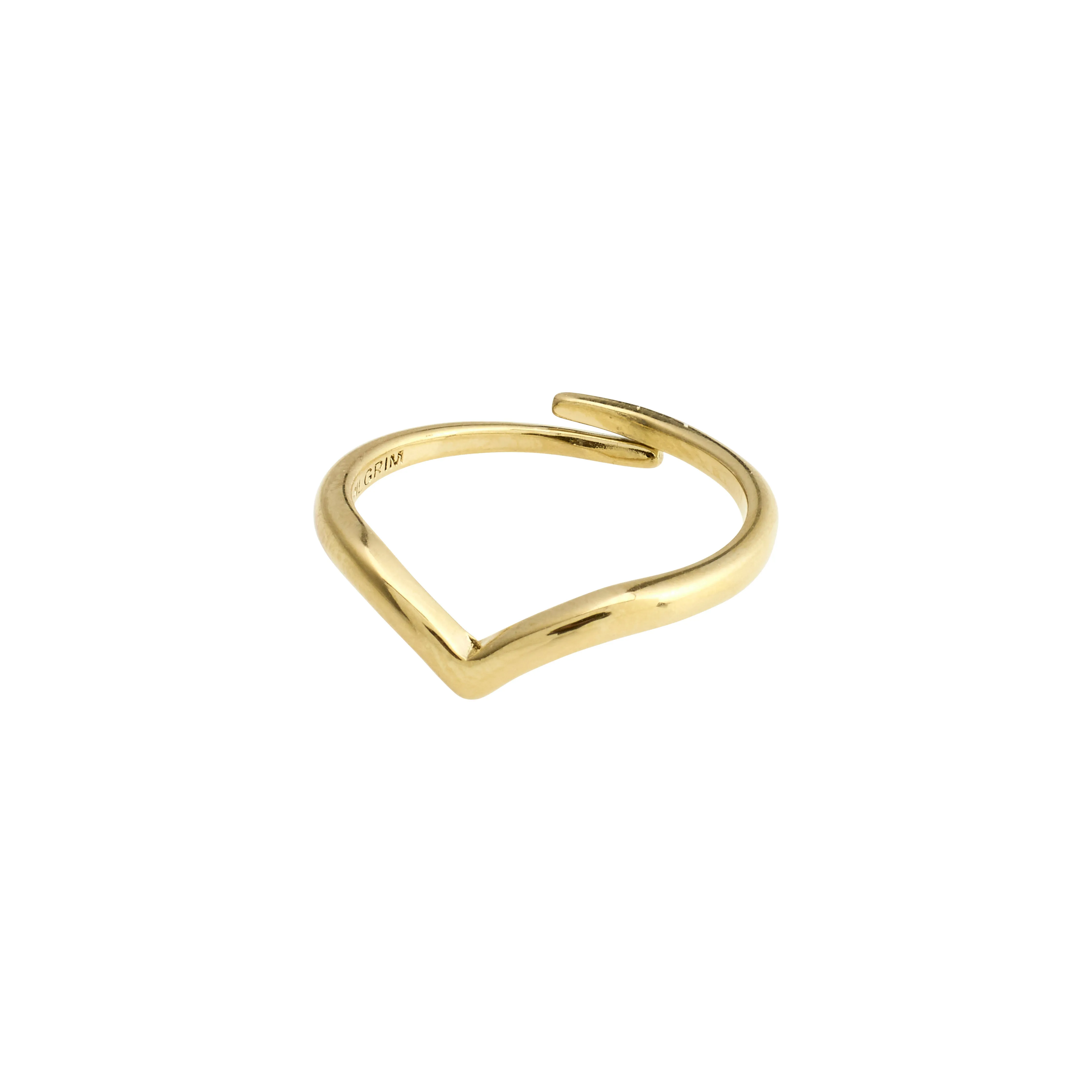 LULU stack ring gold-plated