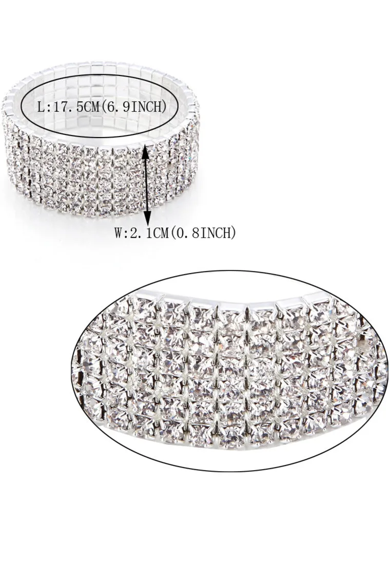 Luxurious Alloy/Crystal Ladies' Bracelets