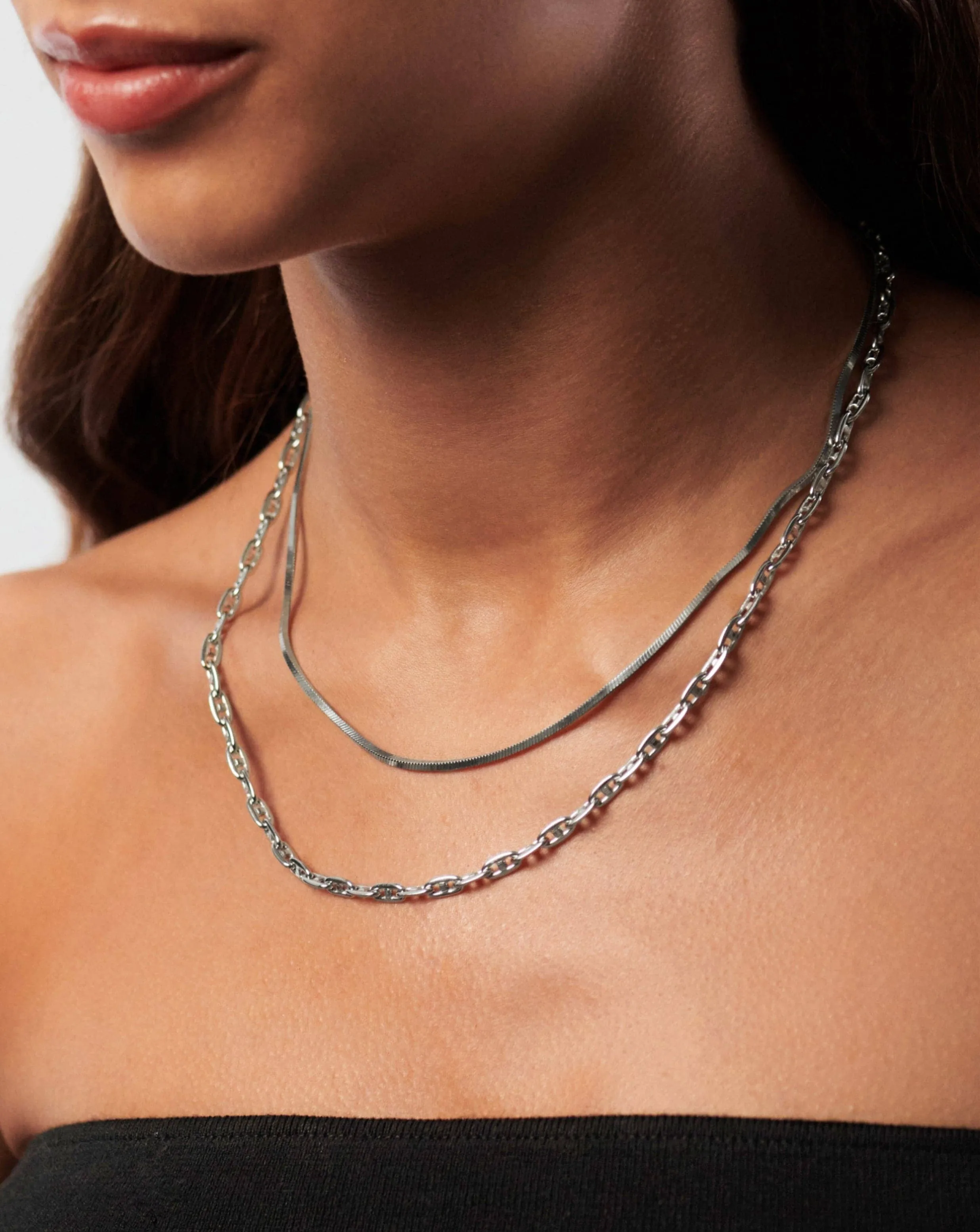 Mariner Chain Necklace | Silver Plated