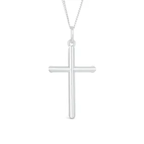 Men's Silver Cross Necklace