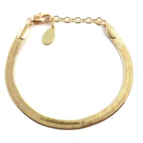 Nikki Smith Designs - Gold Herringbone Bracelet