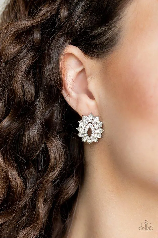 Paparazzi Earring ~ Brighten The Moment - White