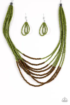 Paparazzi Necklace ~ The Savannah Plains - Green