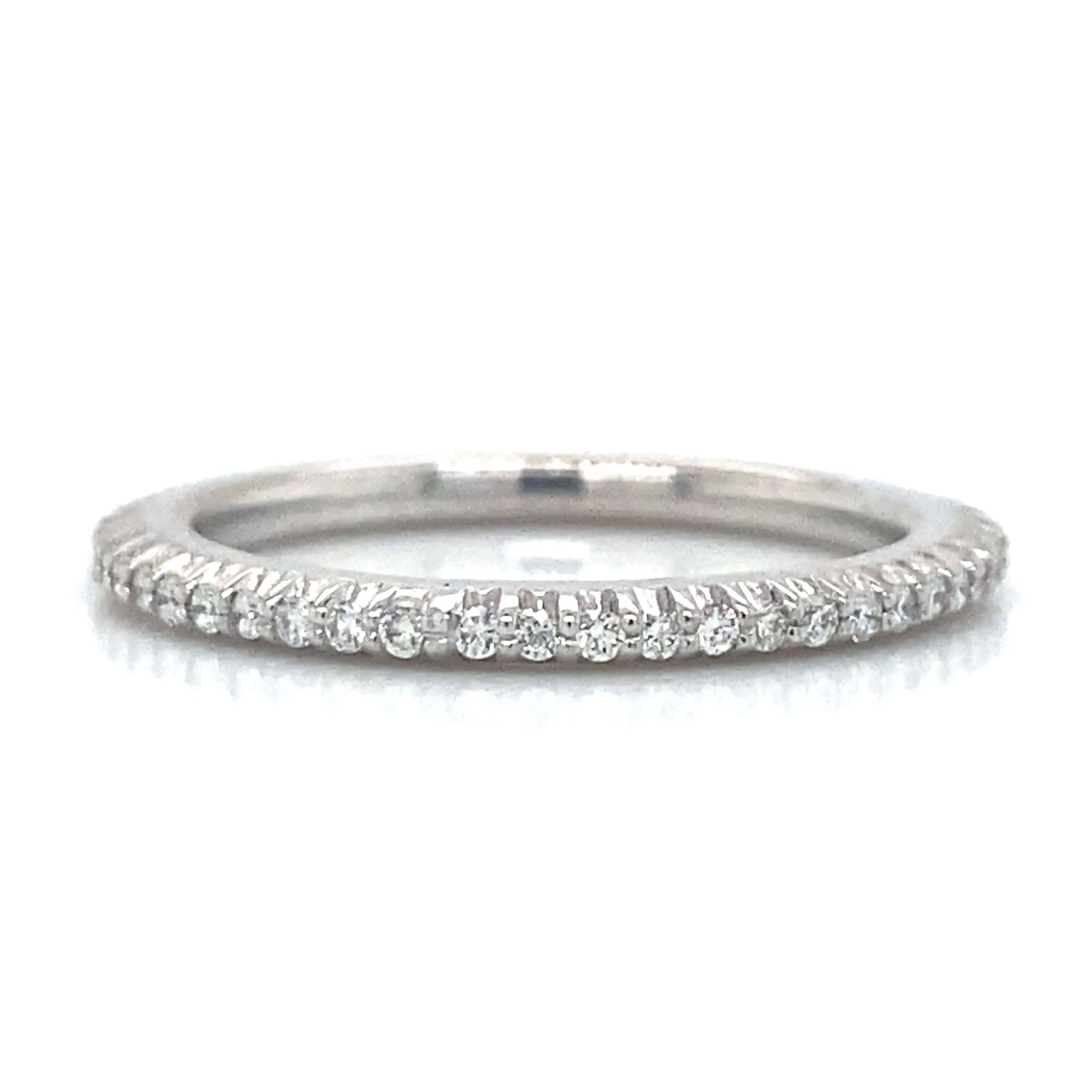 Ritani Eternity Pave Wedding Band in 18K White Gold