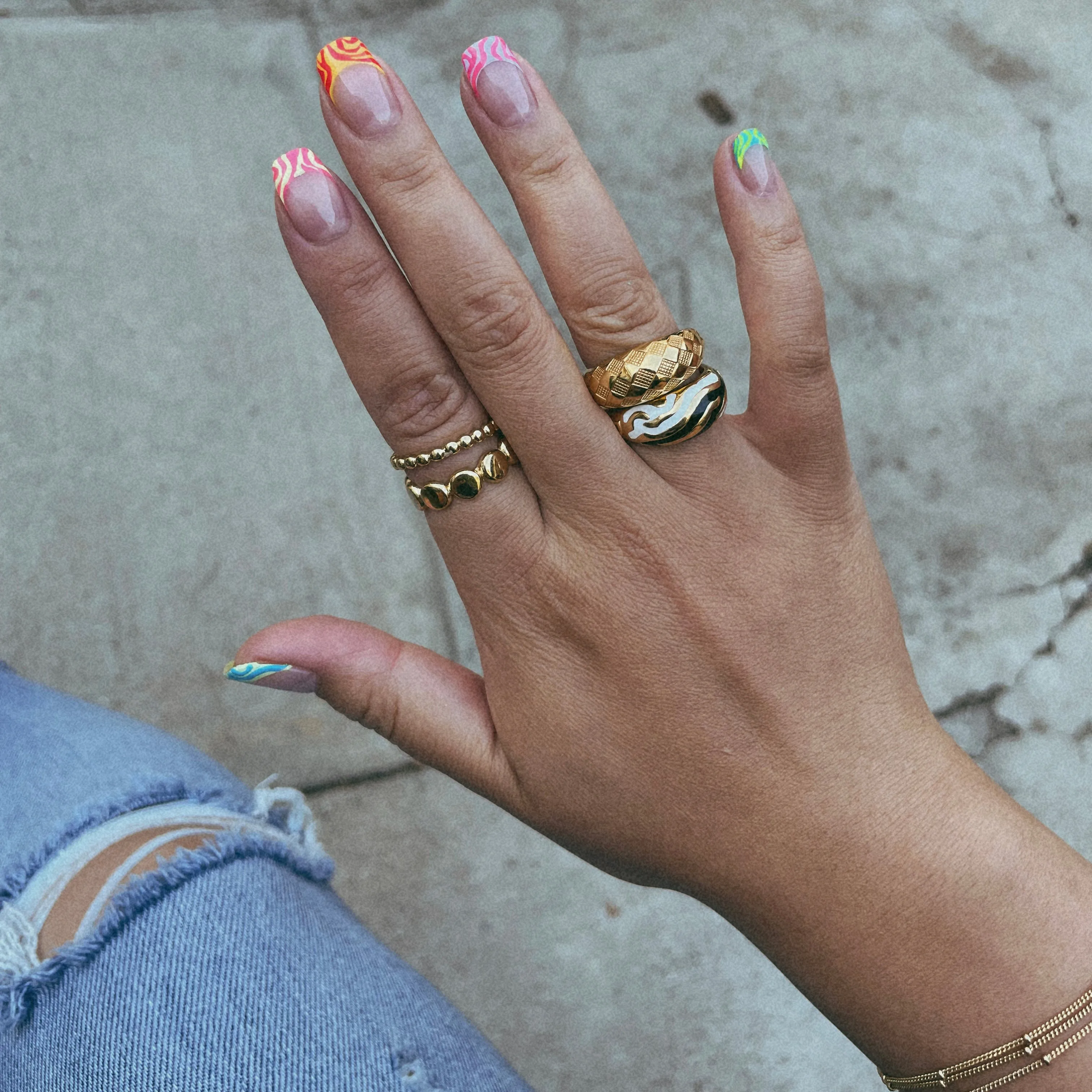 Ruby Red Checker Ring