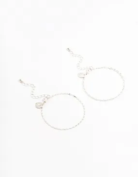 Silver Tab & Cable Bracelets 2-Pack