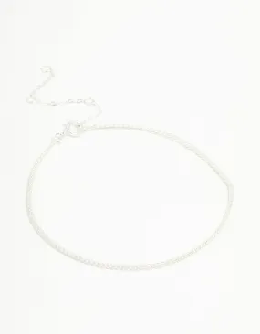 Sterling Silver Box Chain Bracelet