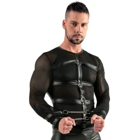 Svenjoyment Long Sleeved Top With Harness And Restraints