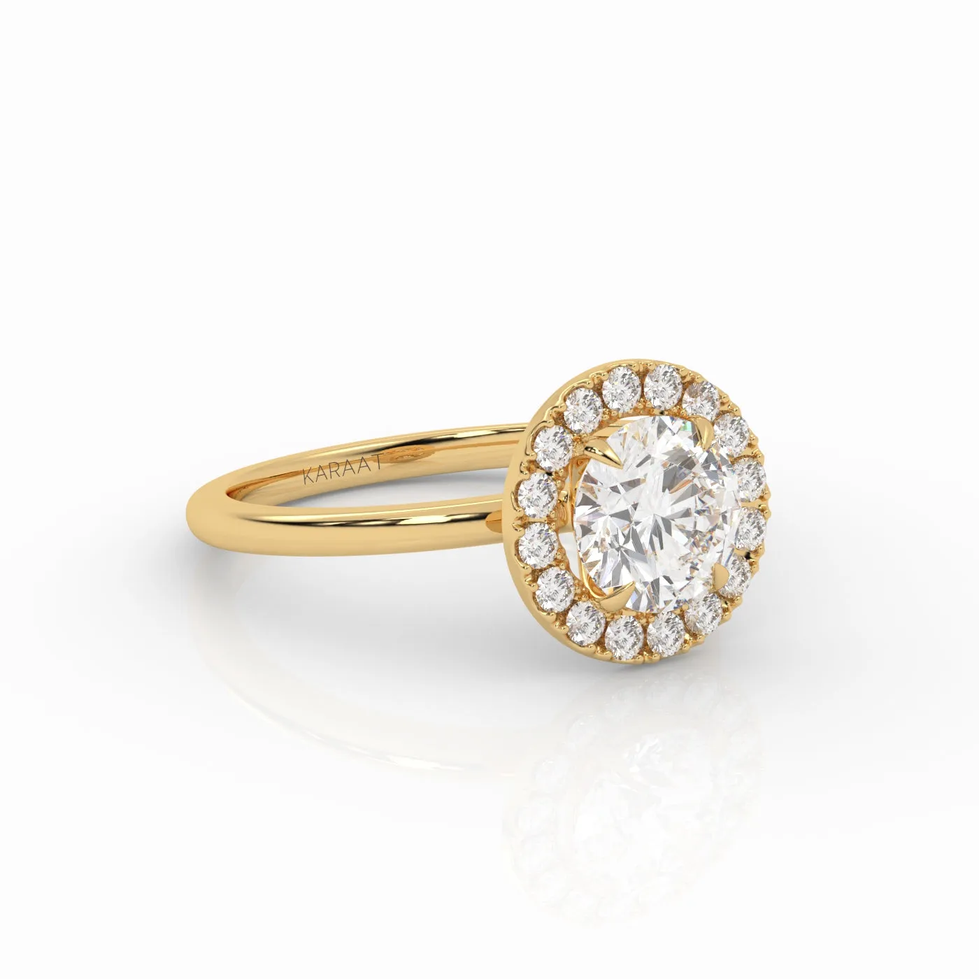 The Round Solitaire with Halo