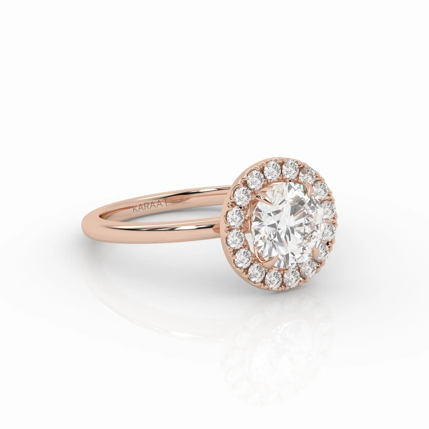 The Round Solitaire with Halo