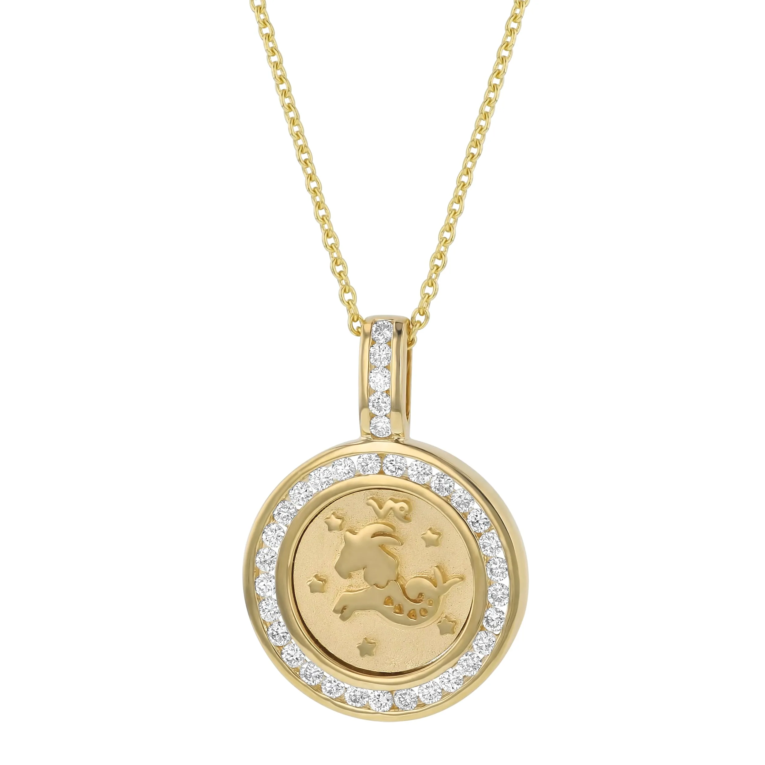 The Zodiac Diamond Pendant Necklaces