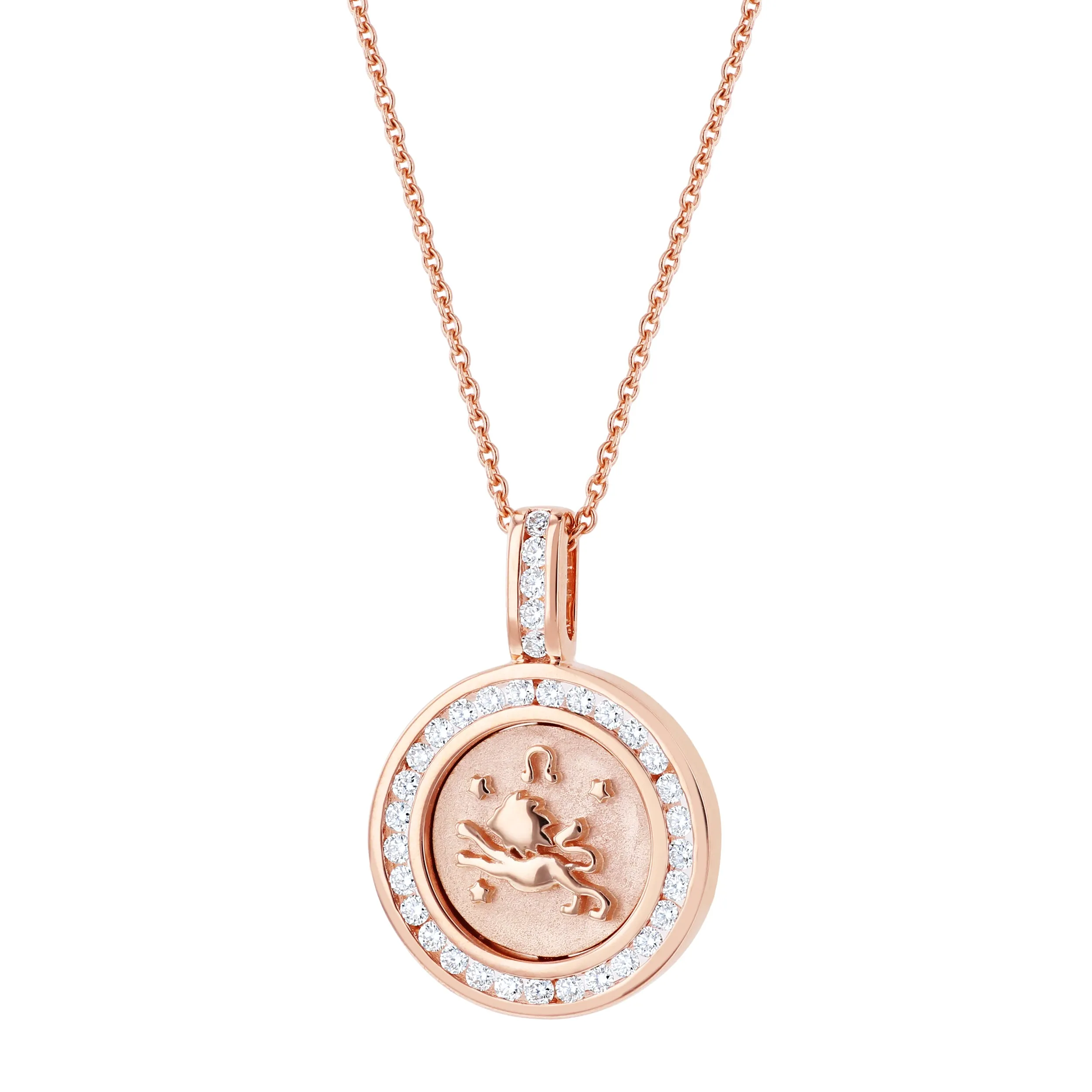 The Zodiac Diamond Pendant Necklaces