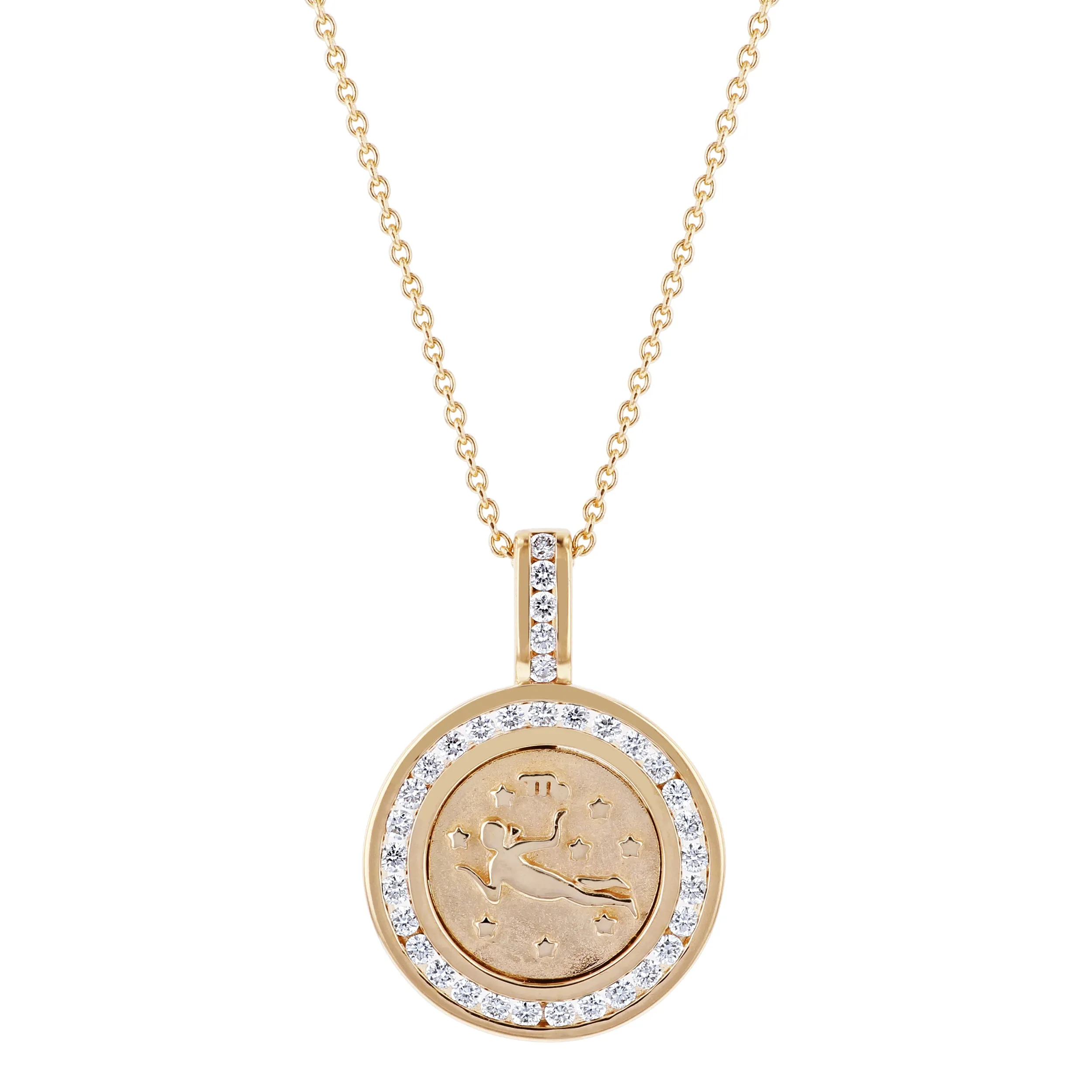 The Zodiac Diamond Pendant Necklaces