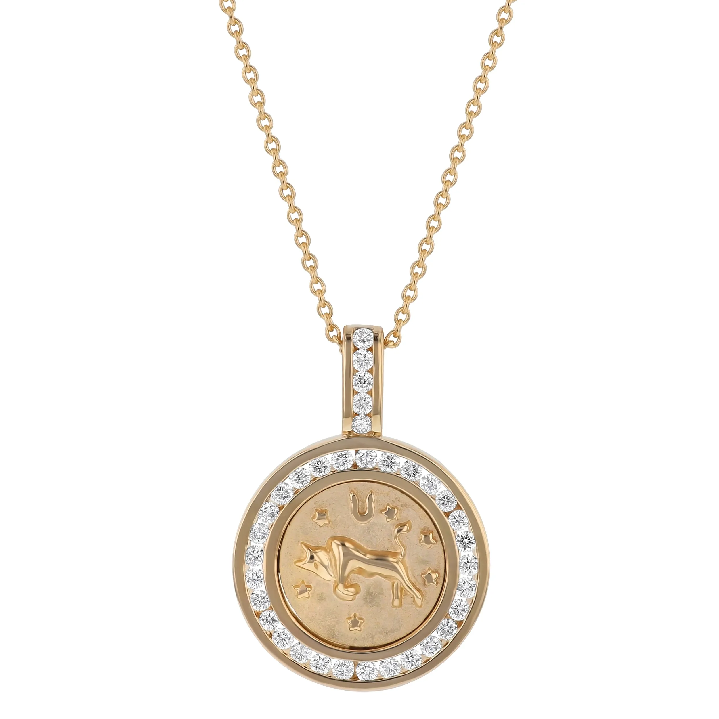 The Zodiac Diamond Pendant Necklaces