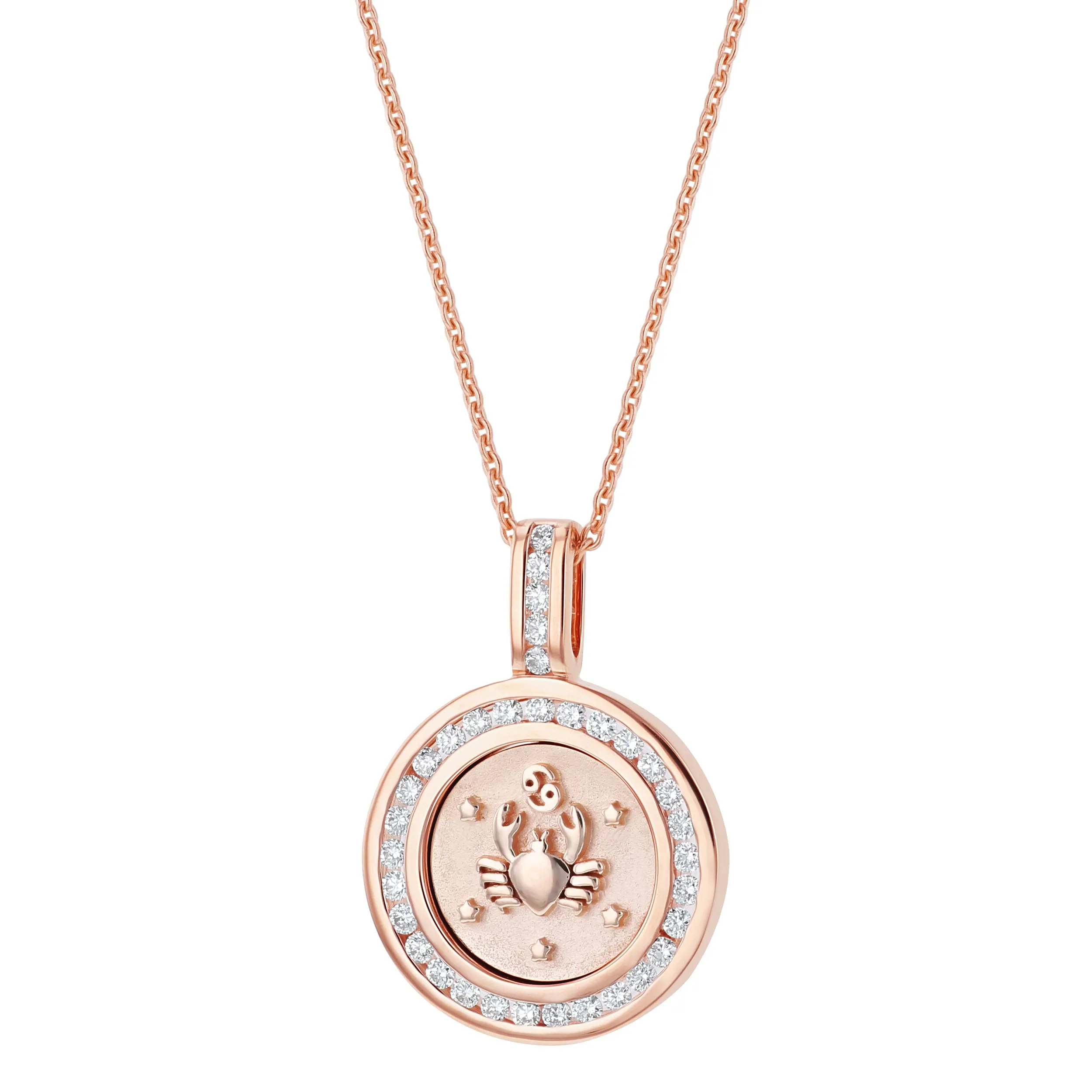 The Zodiac Diamond Pendant Necklaces