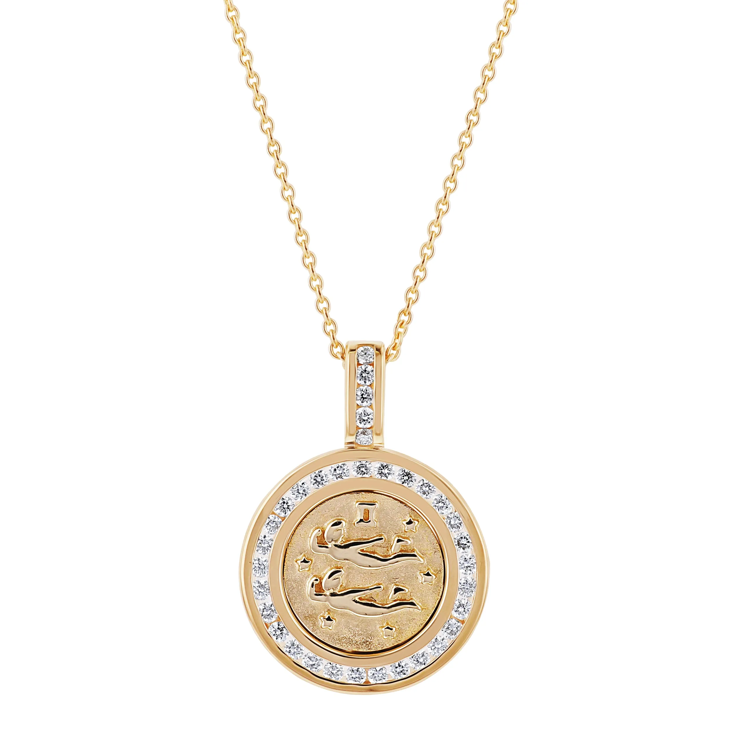 The Zodiac Diamond Pendant Necklaces