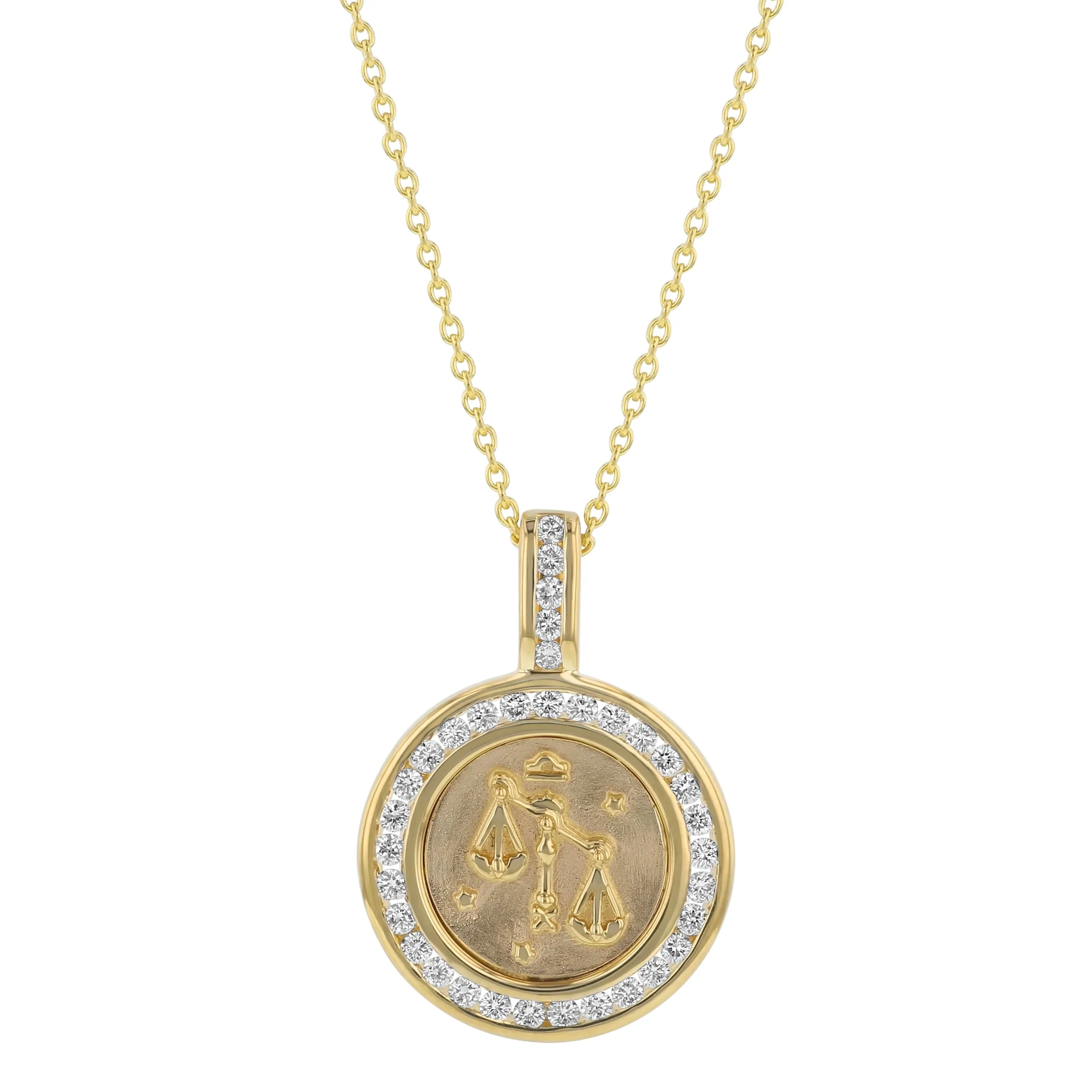 The Zodiac Diamond Pendant Necklaces