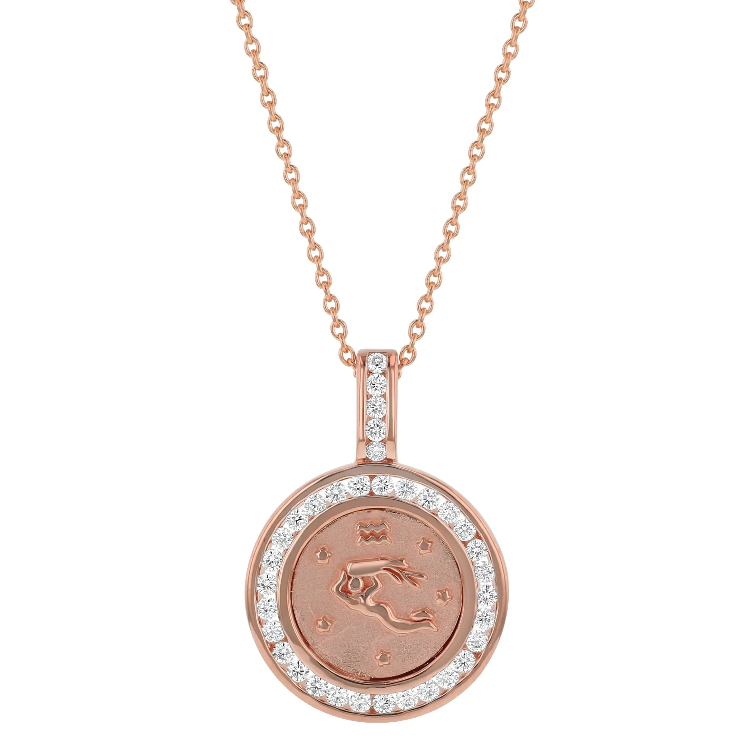 The Zodiac Diamond Pendant Necklaces