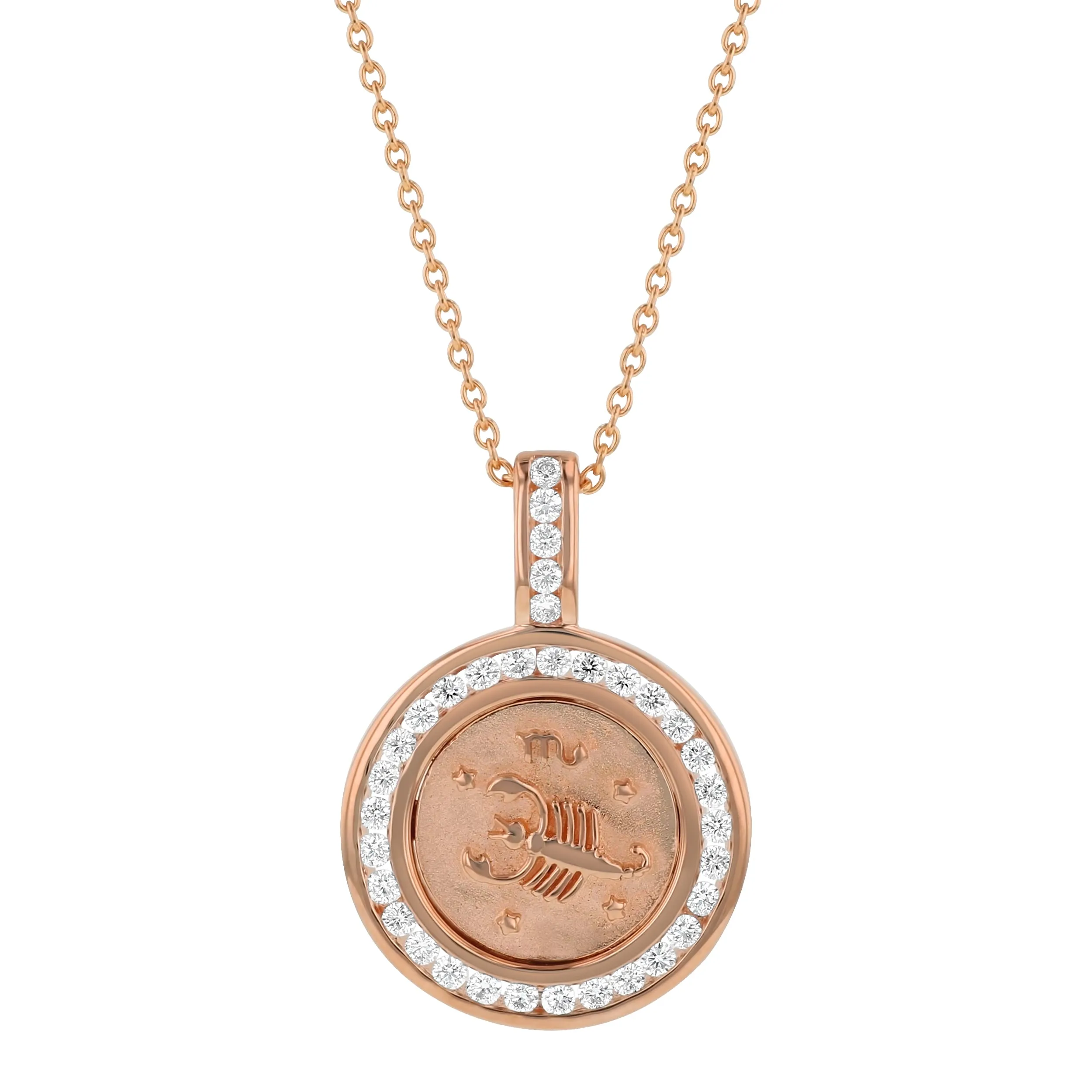 The Zodiac Diamond Pendant Necklaces